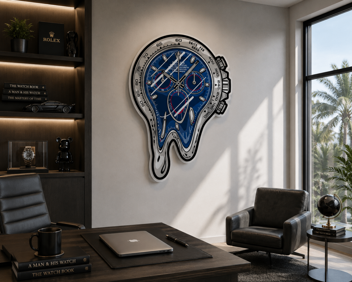 White Gold Blue Dial